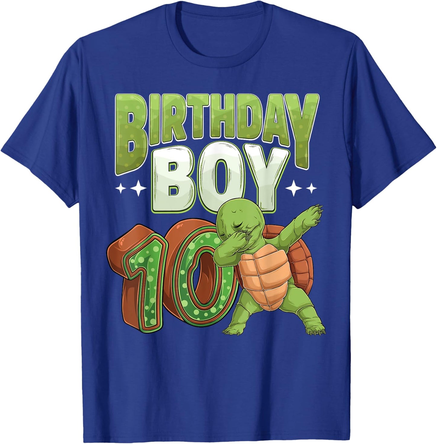 10 year old Turtle animal lovers 10th Birthday Boy T-Shirt - T-Shirt | Royal