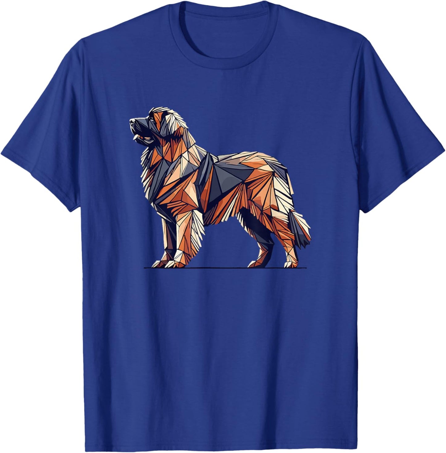 Geometric Art Leonberger Leonbergers T-Shirt - T-Shirt | Royal