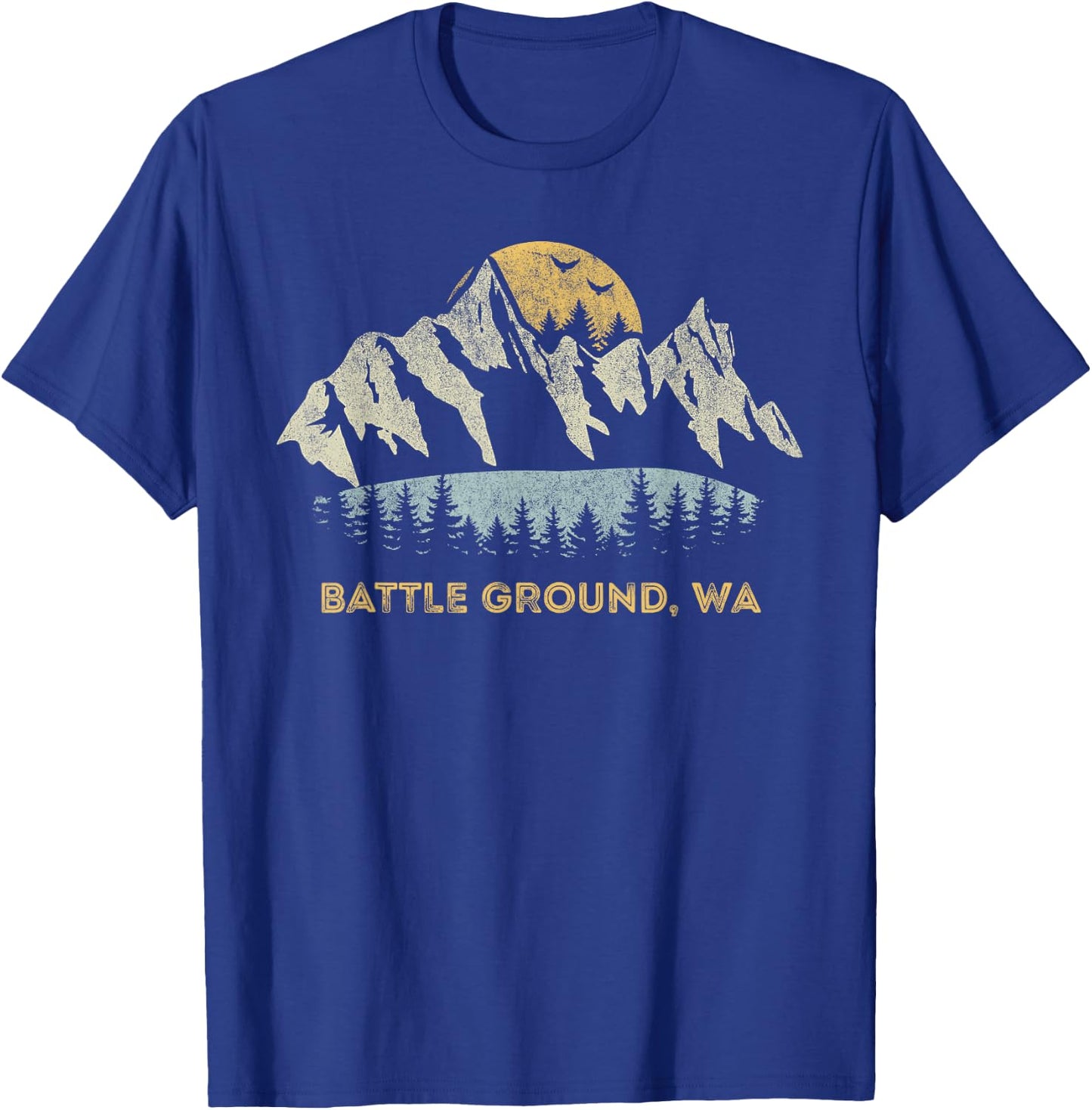 Battle Ground Washington Mountain Sunset Sunrise WA T-Shirt - T-Shirt | Royal