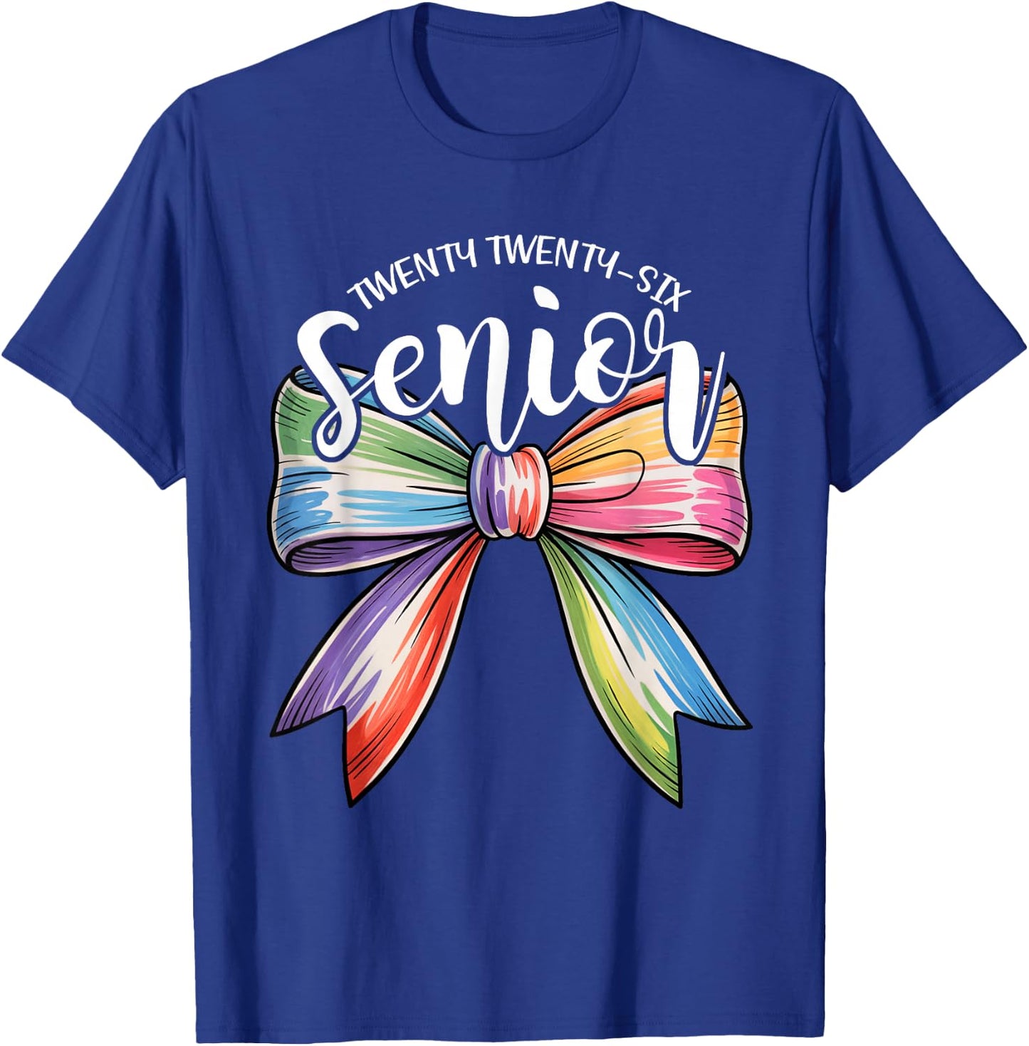 Senior 2026 Coquette Bow Class of 2026 Graduation Girl Women T-Shirt - T-Shirt | Royal