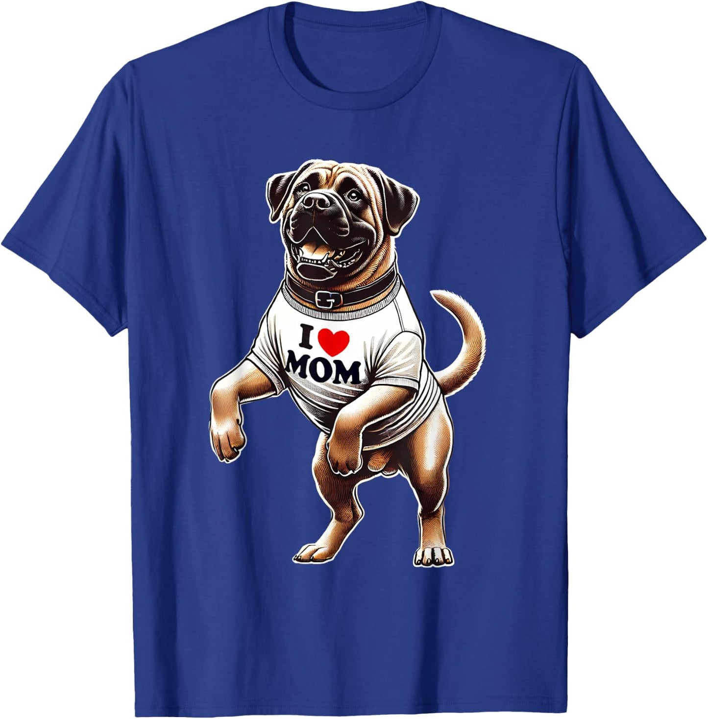 Boerboel Mom I Love Mom Boerboel Lover T-Shirt - T-Shirt | Royal