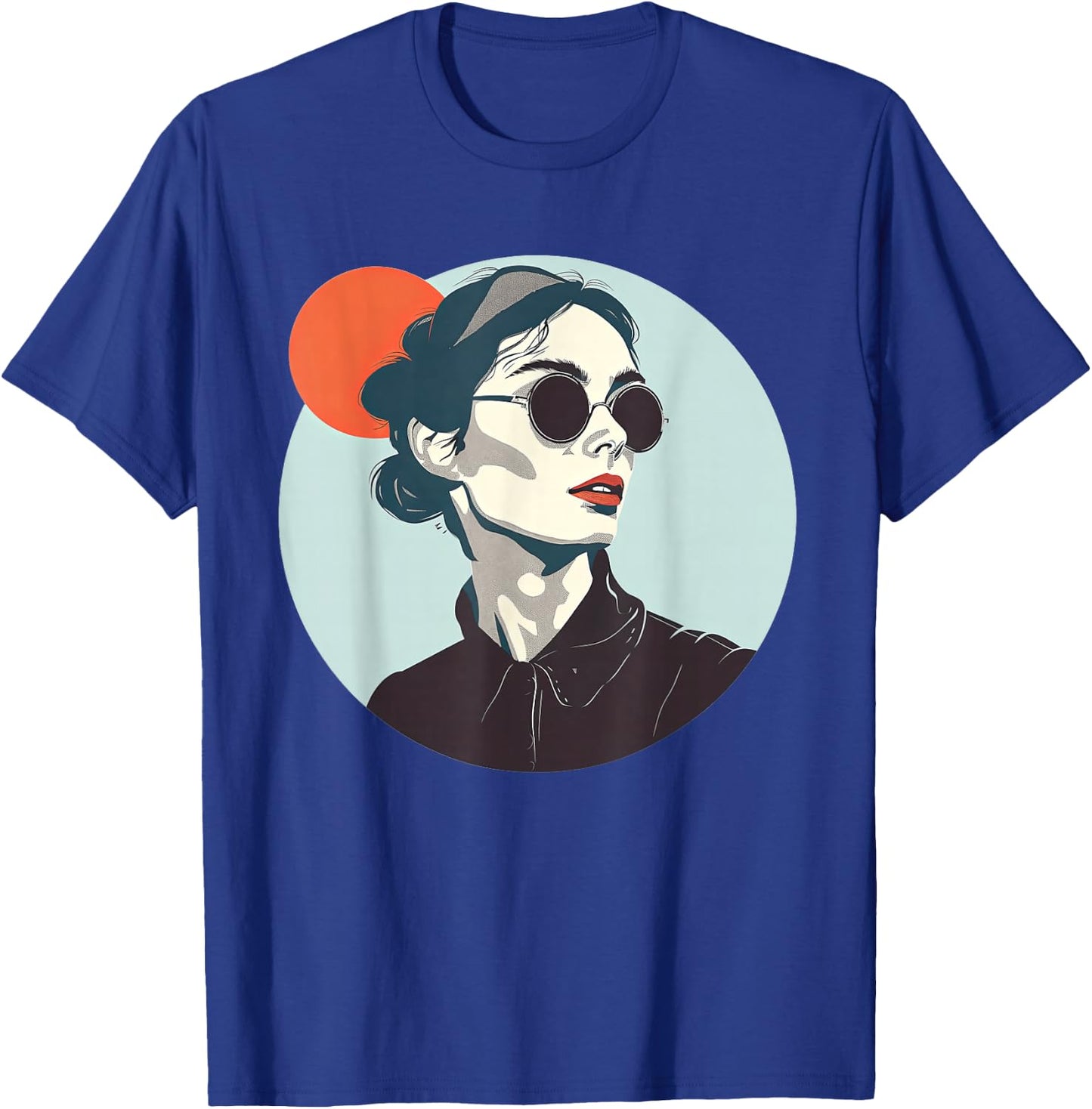 Emily Dickinson With Sunglasses T-Shirt - T-Shirt | Royal