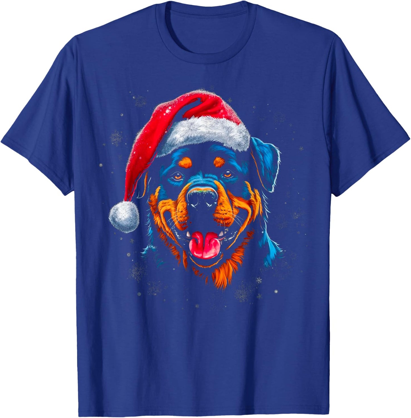 Pop Art Design Rottweiler Dog Christmas T-Shirt - T-Shirt | Royal