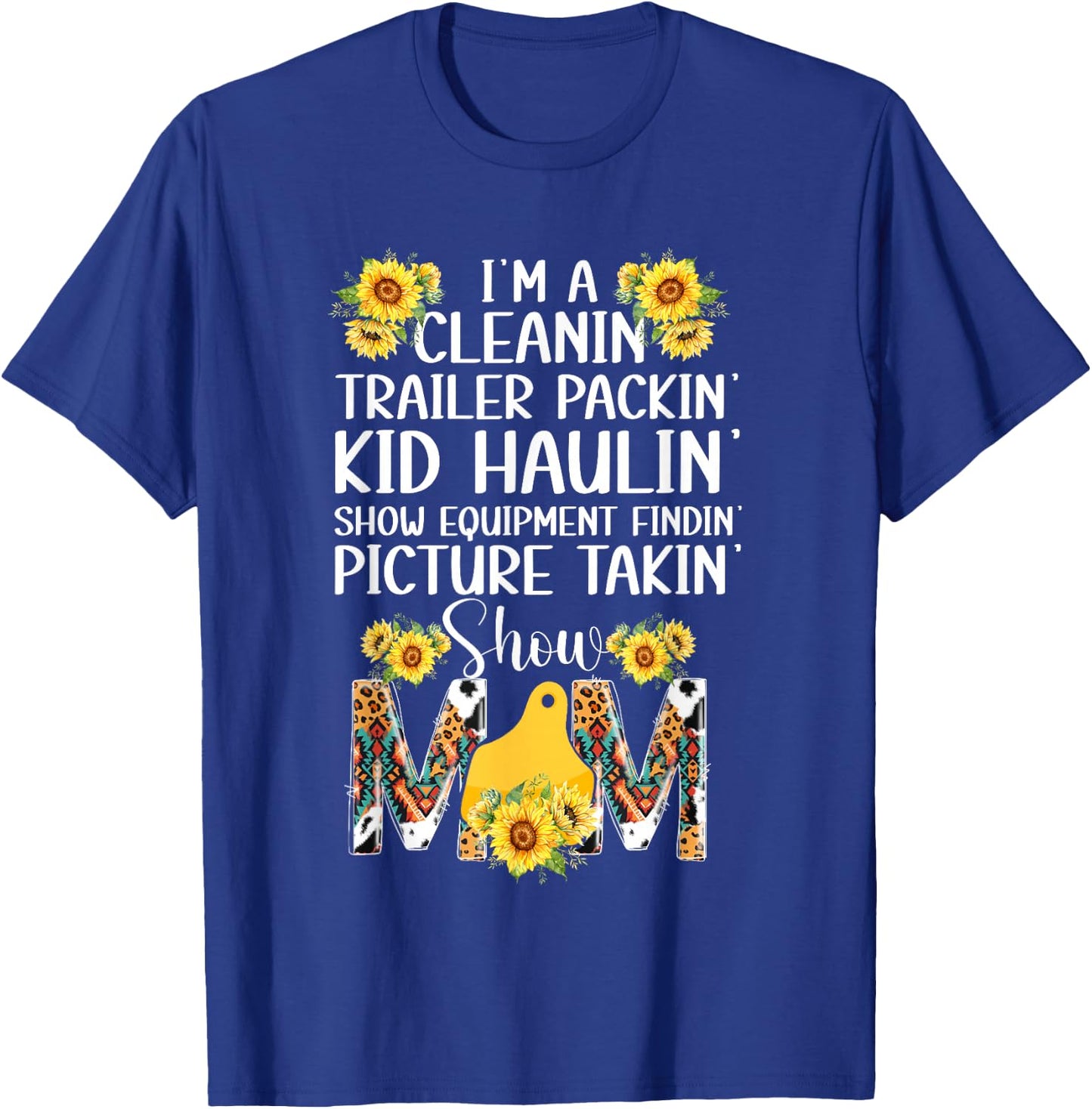 Livestock Show Mom Definition Livestock Show Mama T-Shirt - T-Shirt | Royal