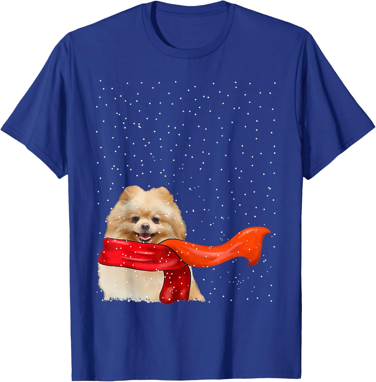 Pomeranian Dog Winter Christmas Sweater Xmas Pet T-Shirt - T-Shirt | Royal