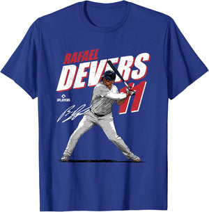 Rafael Devers | Boston Baseball Players | MLBRDS3001 T-Shirt - T-Shirt | Royal