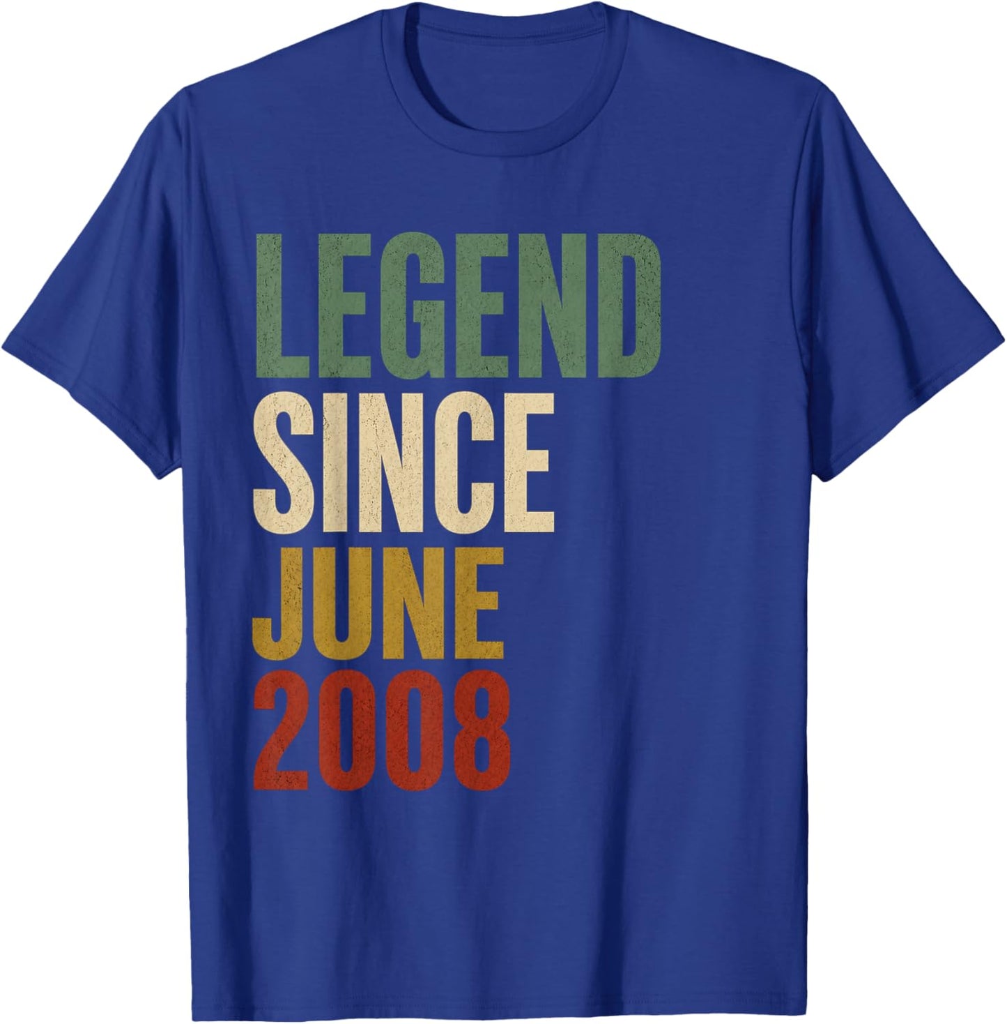 18 Years Old Legend Since May 2008 18th Birthday Gifts T-Shirt - T-Shirt | Royal