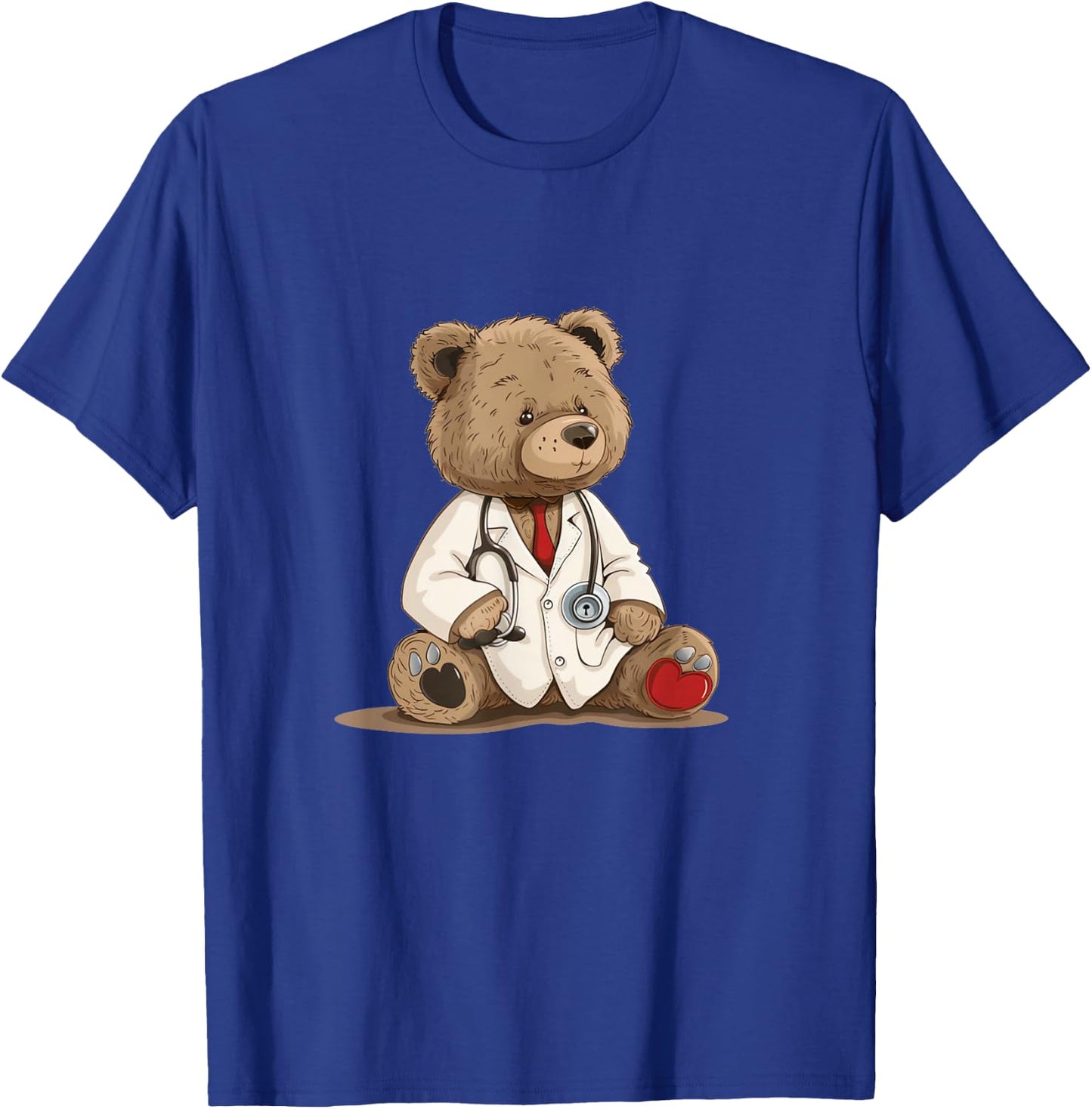 Cute Doctor Teddy Bear for Kids and Adults T-Shirt - T-Shirt | Royal