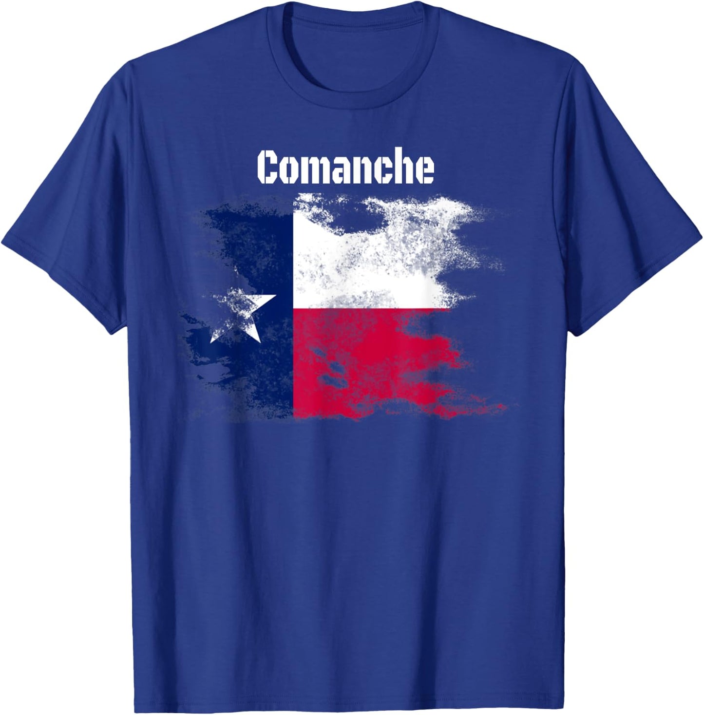 Comanche Texas Classic Design Graphic Novelty T-Shirt - T-Shirt | Royal