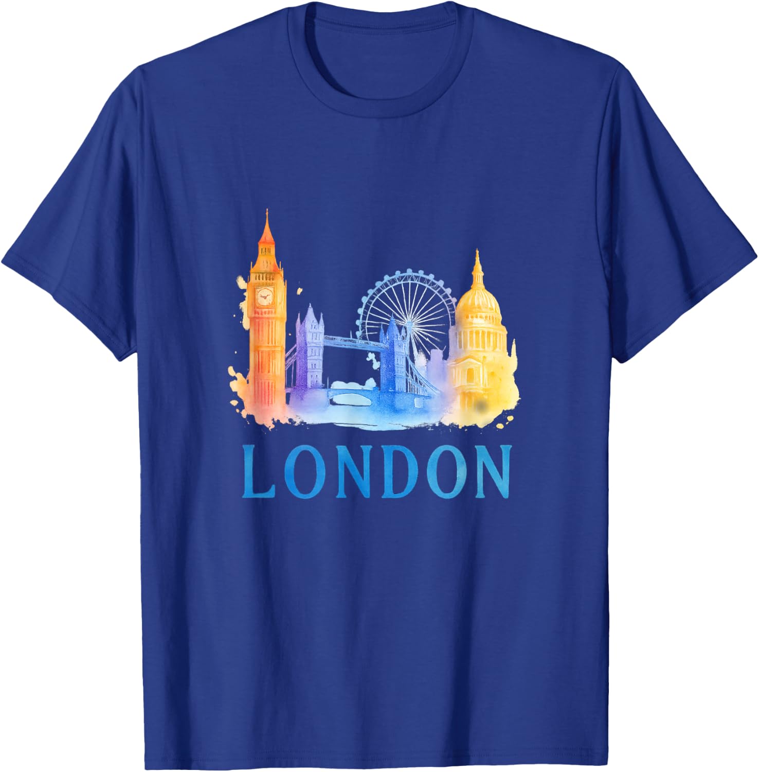 London Skyline–Big Ben-Tower Bridge-London Eye T-Shirt - T-Shirt | Royal