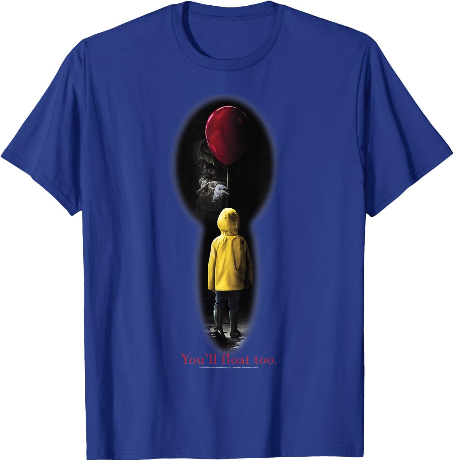 IT Movie Georgie Red Balloon You'll Float Too T-Shirt - T-Shirt | Royal