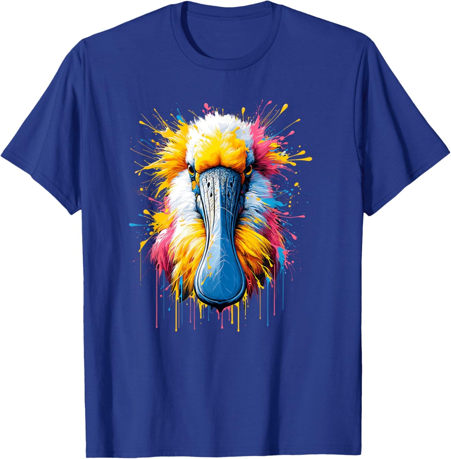 Splash Art Roseate Spoonbill Spoonbills T-Shirt - T-Shirt | Royal