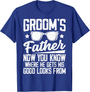 Father of the Groom Wedding Costume Groom's Father T-Shirt - T-Shirt | Royal