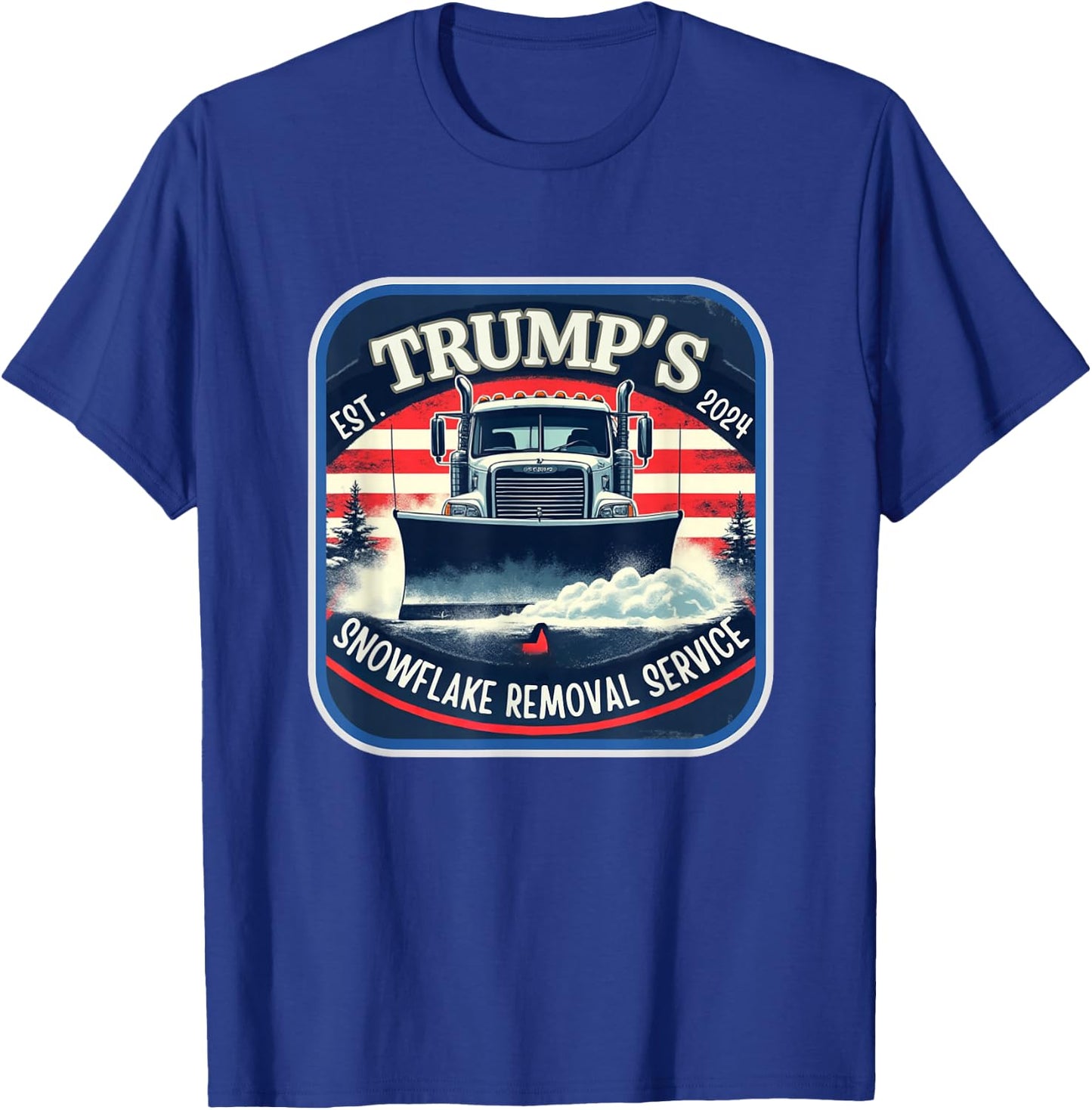 Milwaukee Trump's Snowflake Removal Service Funny Trump 2024 T-Shirt - T-Shirt | Royal