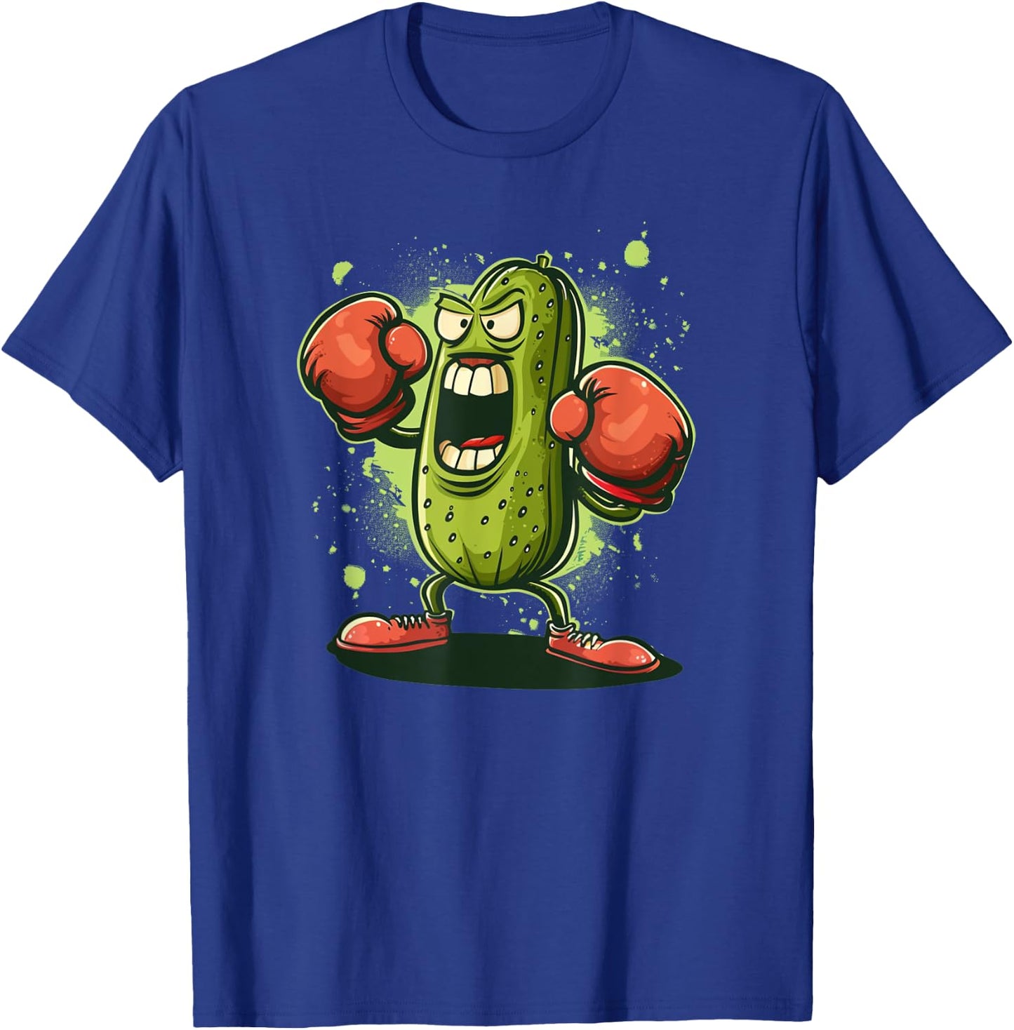 Pretty funny Pickle Outfit with boxing Gloves T-Shirt - T-Shirt | Royal