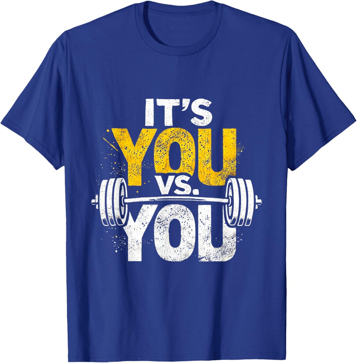 Its Vs You Workout Gym Workout Motivation Fitness Men Women T-Shirt - T-Shirt | Royal