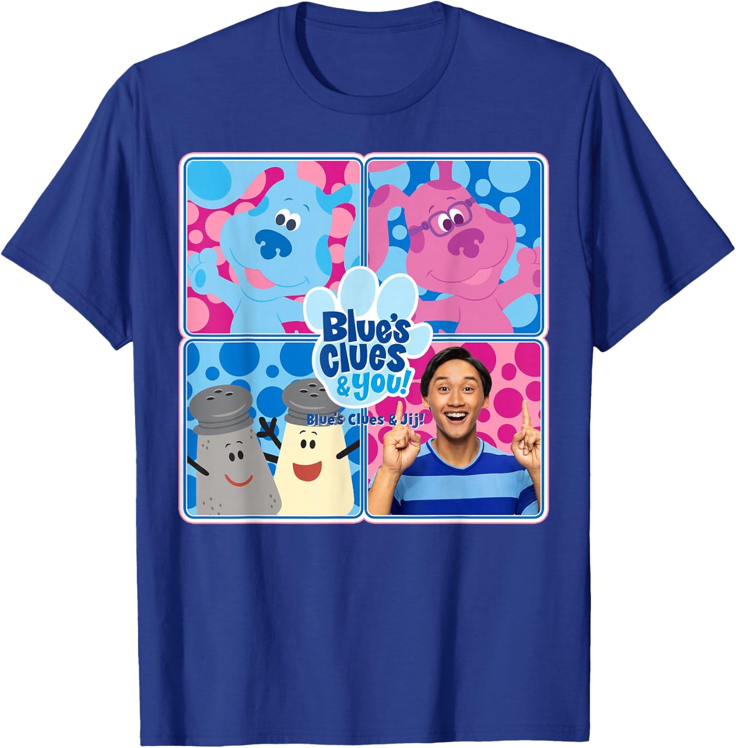 Blue's Clues & You Character Box Up T-Shirt - T-Shirt | Royal
