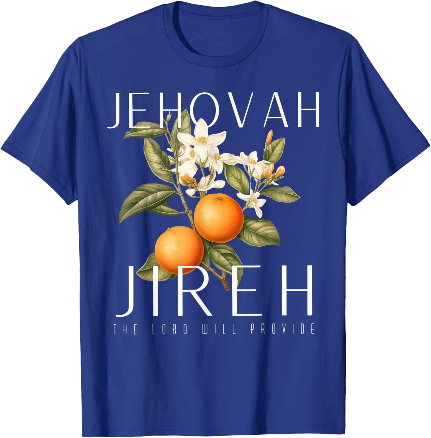 Jehovah Jireh Graphic Christian Jesus Retro Fruit Lemon T-Shirt - T-Shirt | Royal