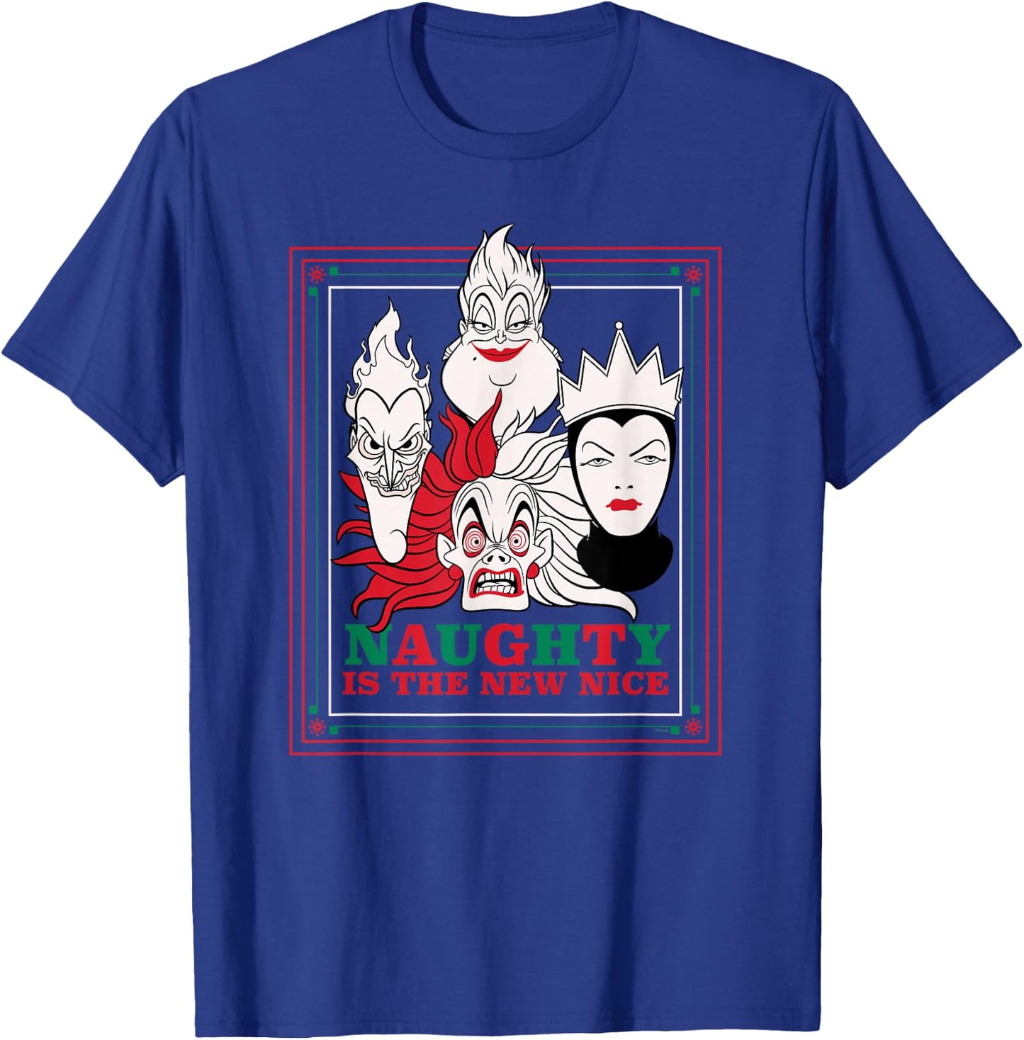 Disney Villains Holiday Christmas Naughty is The New Nice T-Shirt - T-Shirt | Royal