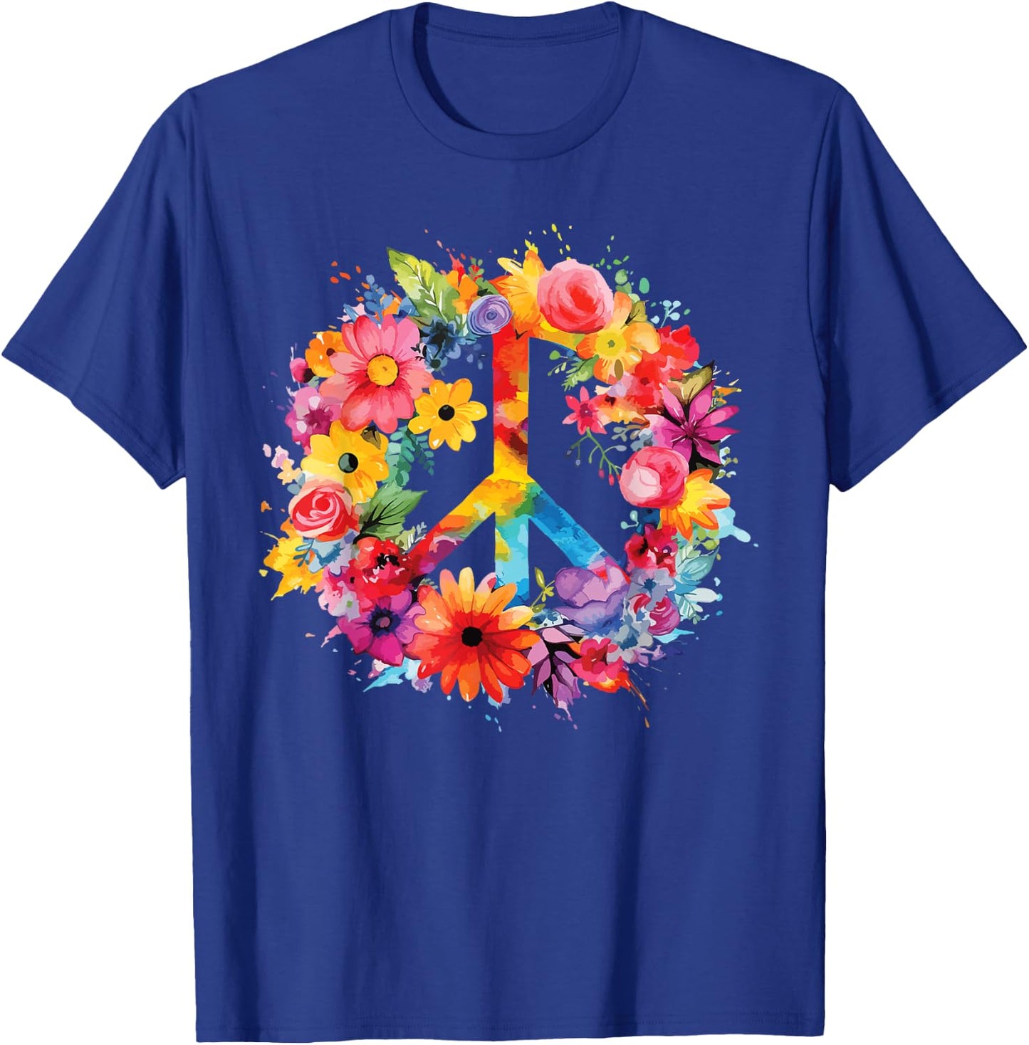 Peace Sign TieDye International Day Of Peace World Peace Day T-Shirt - T-Shirt | Royal