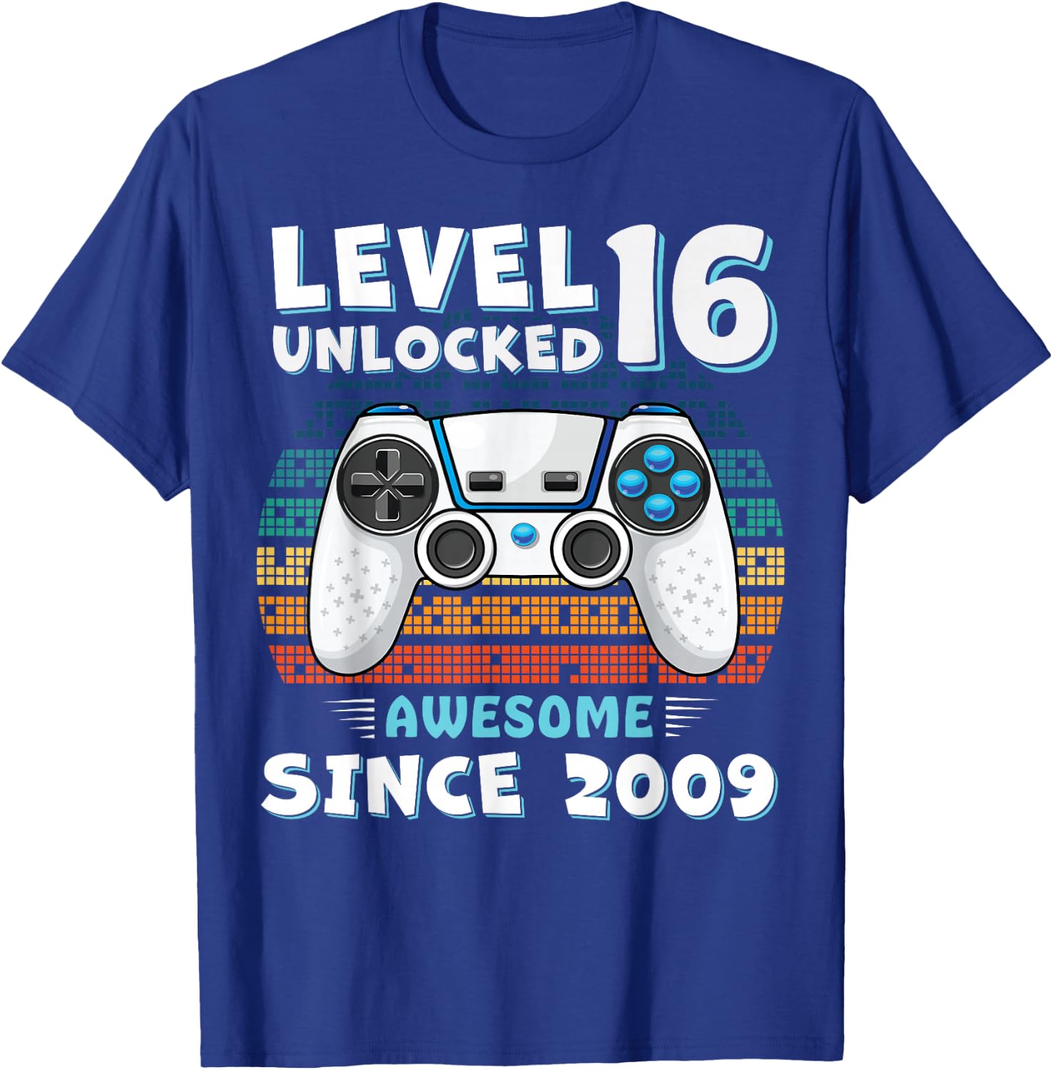 16 Year Old BDay Decorations Son Boy 16yr 2009 16th Birthday T-Shirt - T-Shirt | Royal