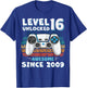 16 Year Old BDay Decorations Son Boy 16yr 2009 16th Birthday T-Shirt - T-Shirt | Royal