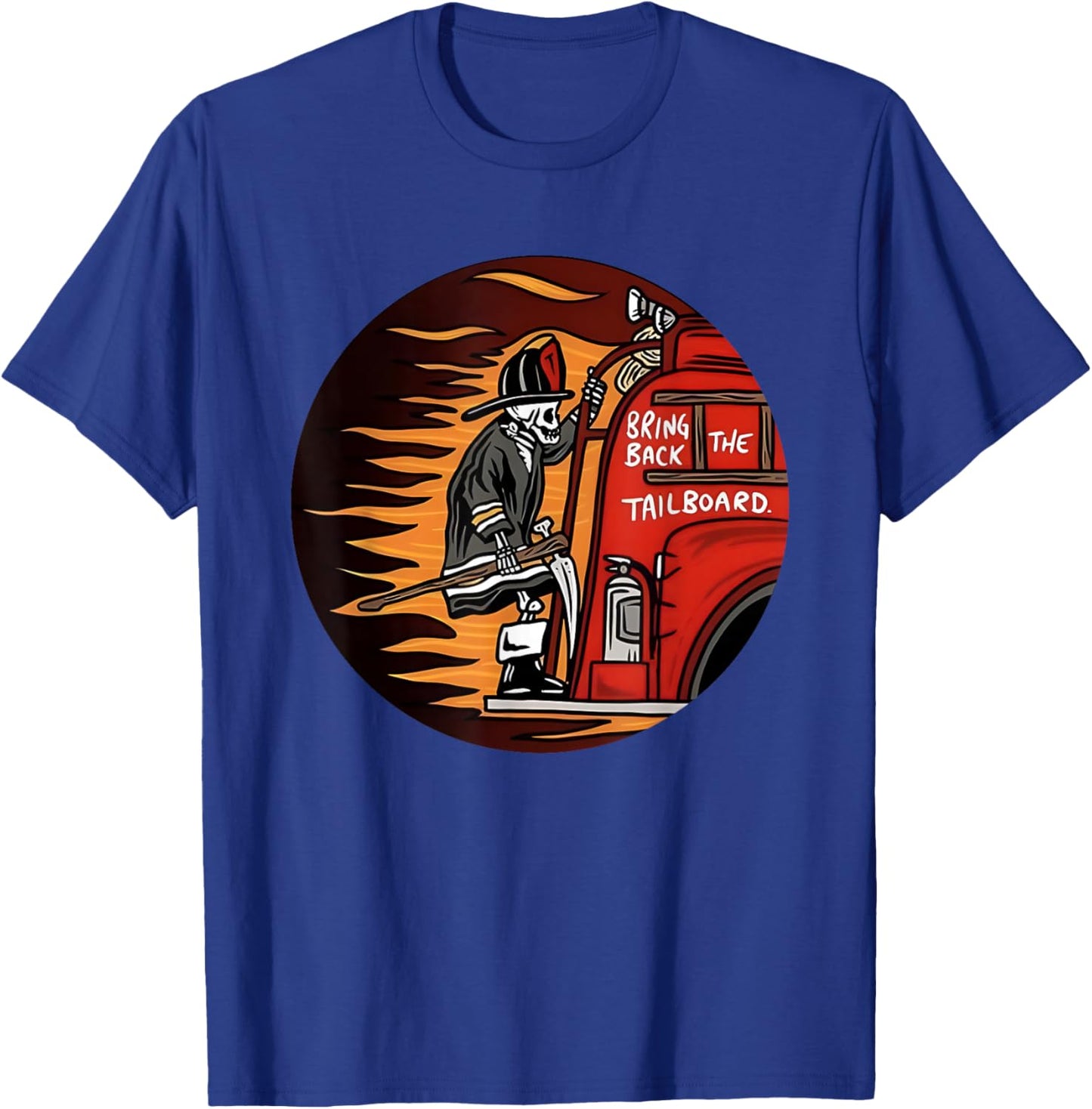 Skeleton Bring Back The Tailboard T-Shirt - T-Shirt | Royal