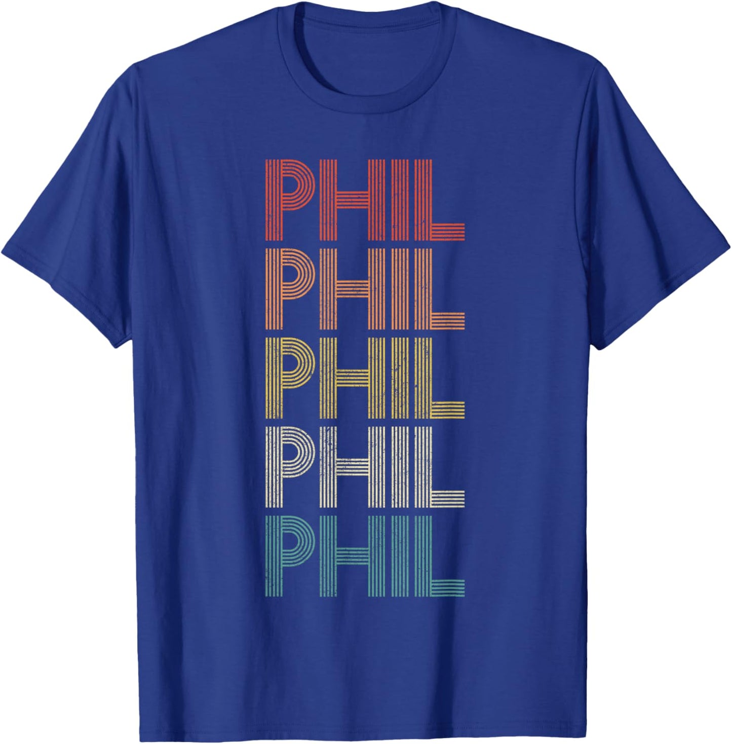Phil Vintage Retro T-Shirt - T-Shirt | Royal