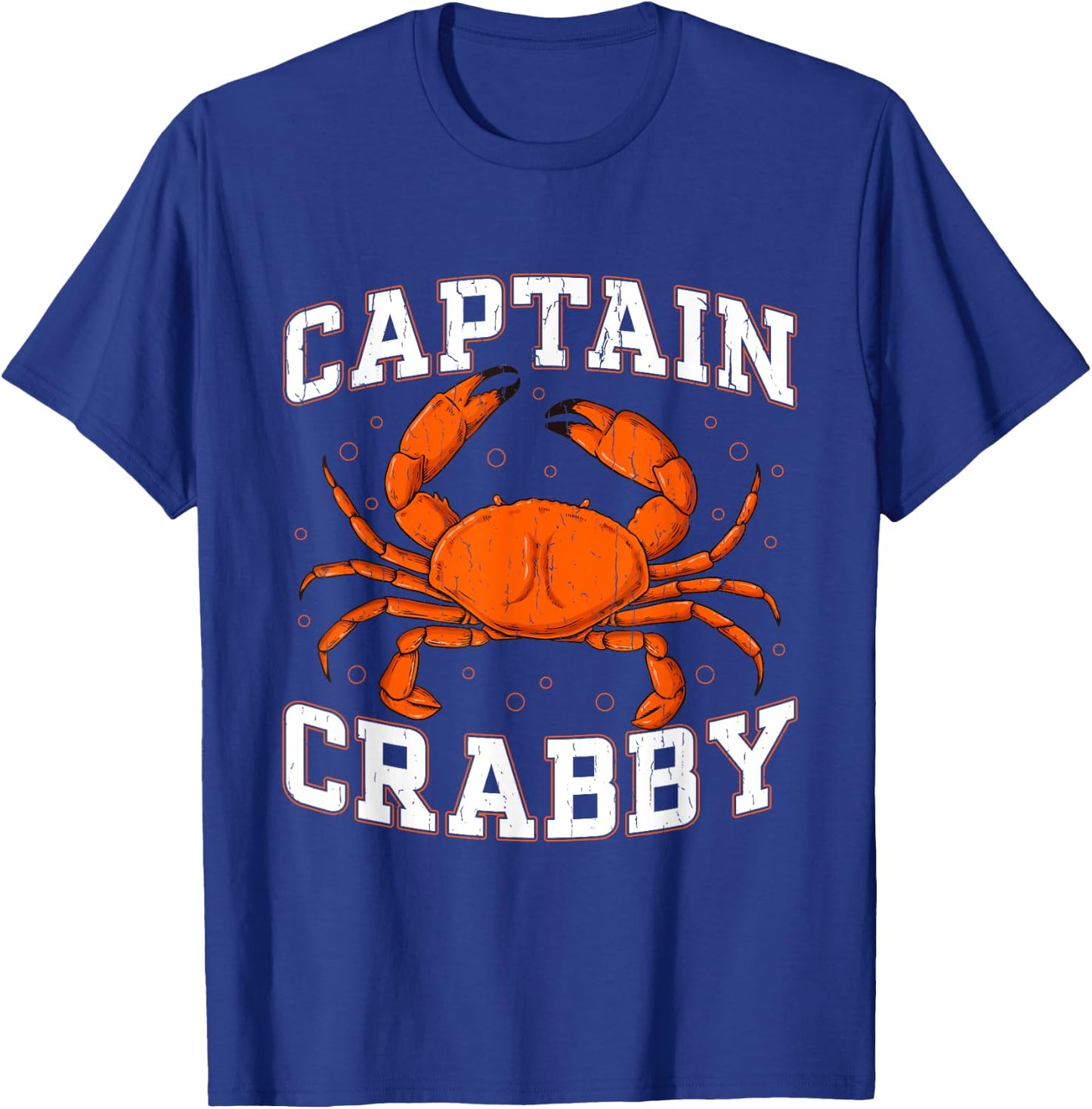 Captain Crabby - Crustacean Crabber T-Shirt - T-Shirt | Royal