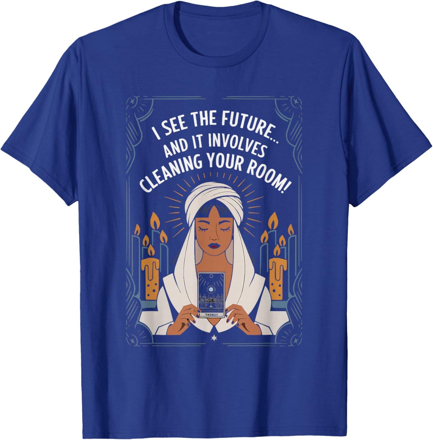 Tarot Card Reading Occult Dark Magic Tarot Reader Mom T-Shirt - T-Shirt | Royal