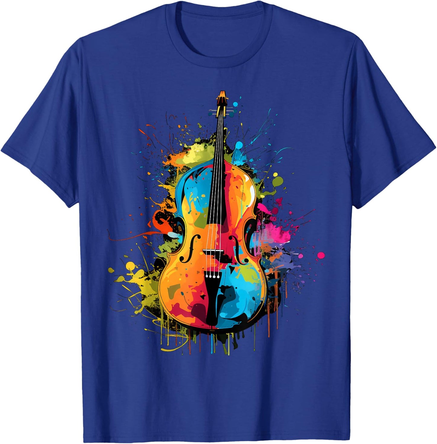 Men, Women and Kids Double Bass Upright Bass T-Shirt - T-Shirt | Royal