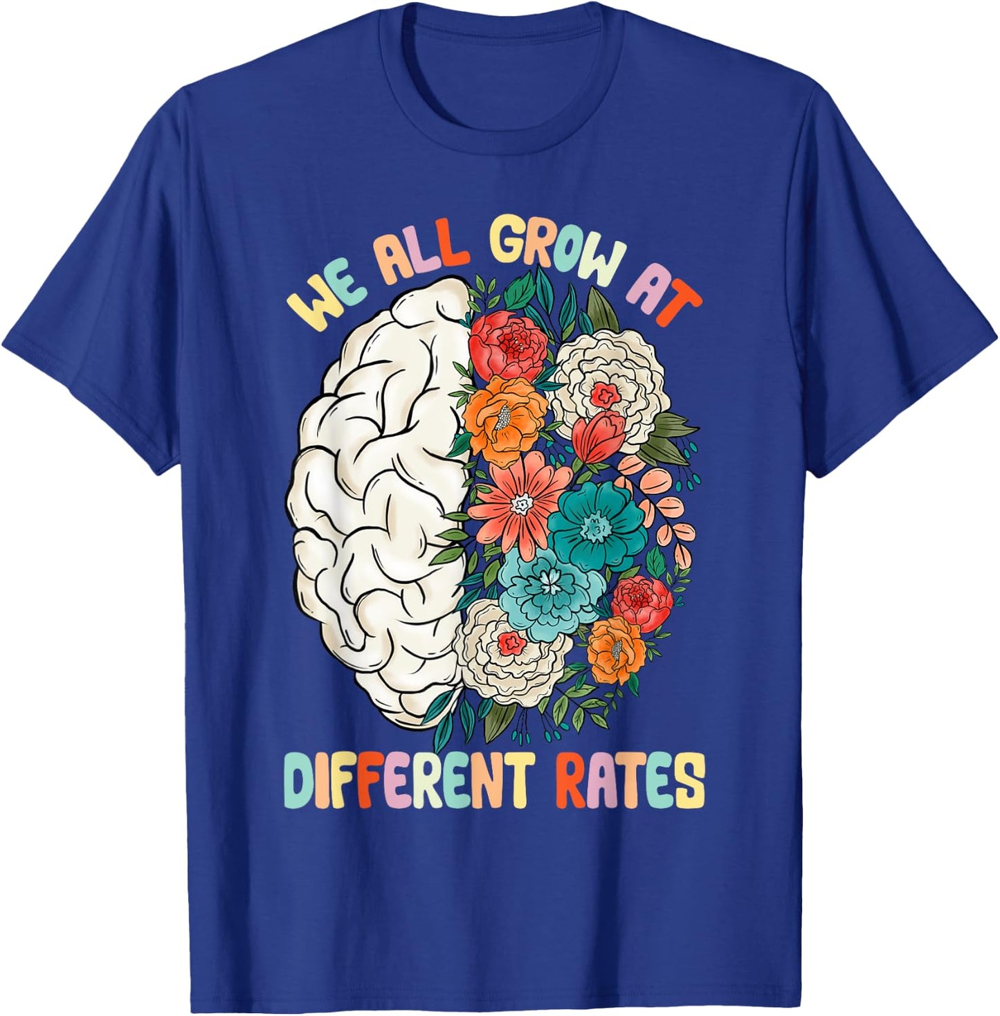 We All Grow At Different Rates Back To School Teacher Women T-Shirt - T-Shirt | Royal