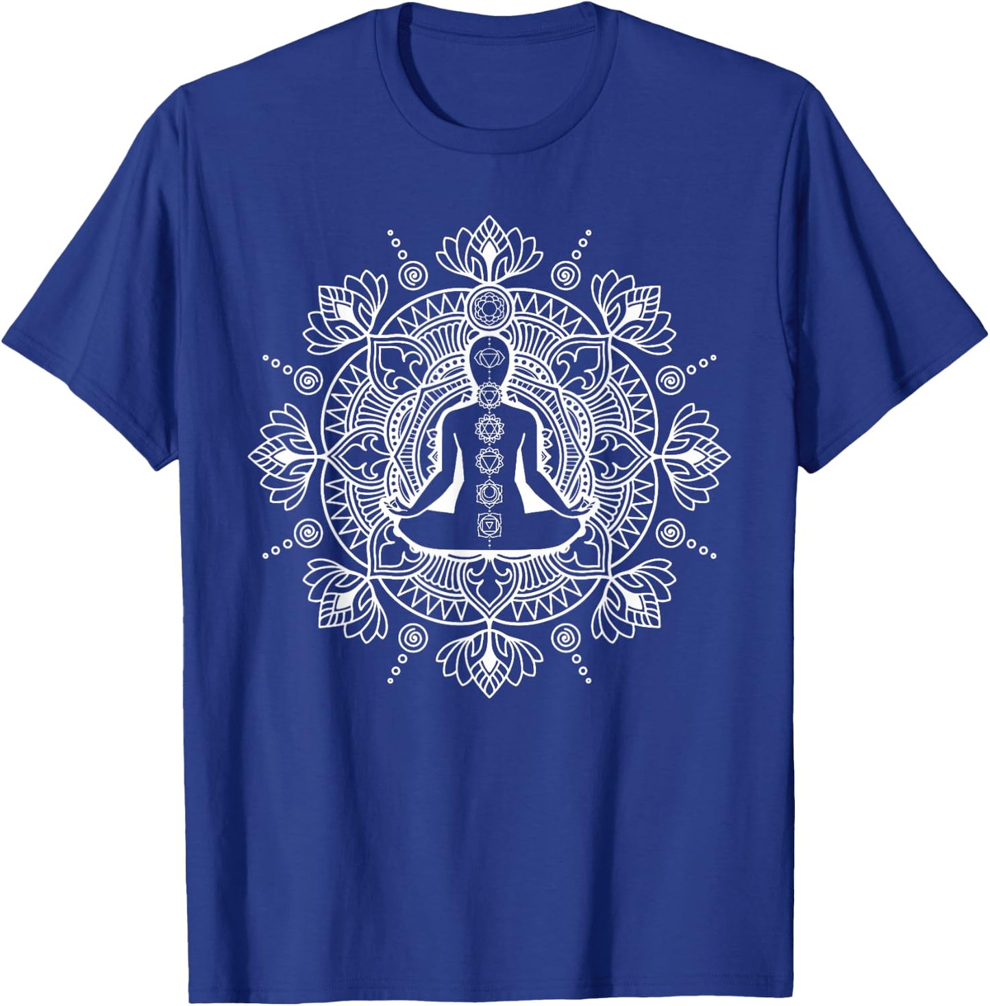 Chakra Design For Yoga Meditation T-Shirt - T-Shirt | Royal