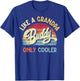 Buddy Like a Grandpa Only Cooler Vintage Father's Day Funny T-Shirt - T-Shirt | Royal