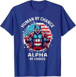 American Werewolfs Alpha Funny Cringe T Shirts Wolf Meme T-Shirt - T-Shirt | Royal
