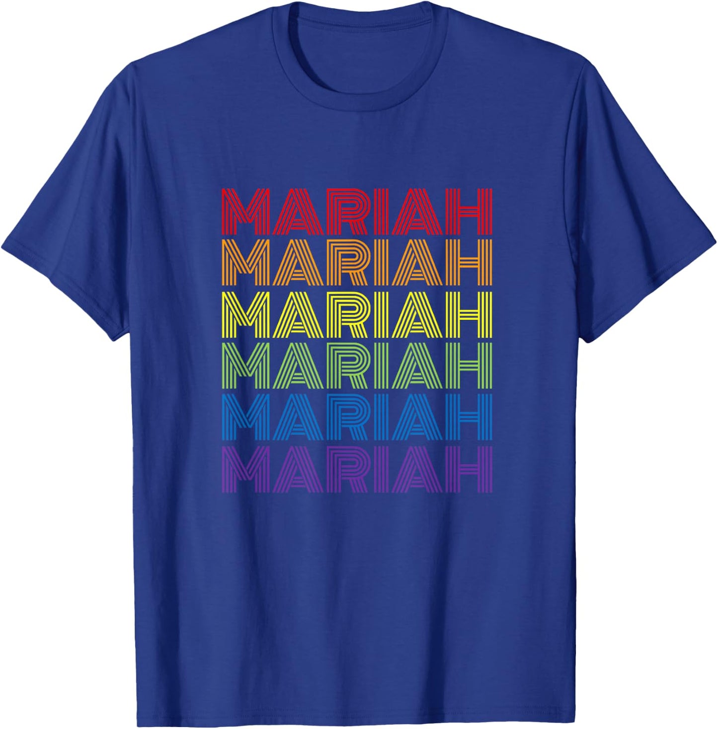 Retro Style Mariah Rainbow T-Shirt - T-Shirt | Royal