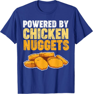 Powered by Chicken Nuggets T-Shirt - T-Shirt | Royal