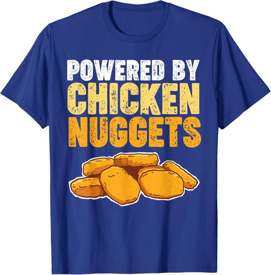 Powered by Chicken Nuggets T-Shirt - T-Shirt | Royal
