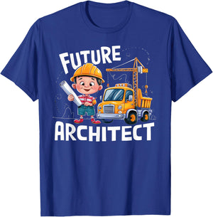 Future Architect Costume Pretend Play Kids Design T-Shirt - T-Shirt | Royal