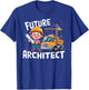 Future Architect Costume Pretend Play Kids Design T-Shirt - T-Shirt | Royal