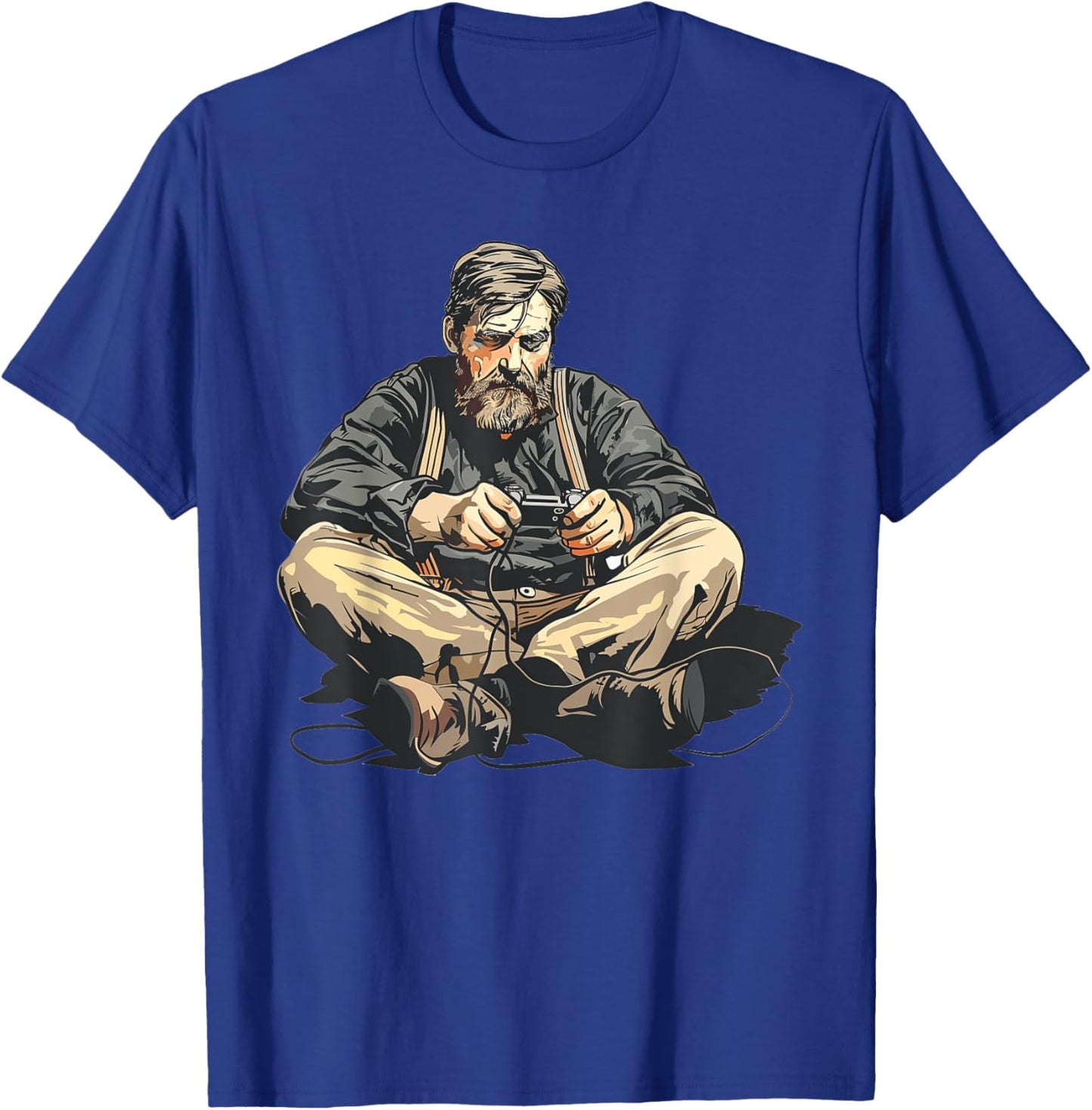 Ernest Shackleton Playing Video Games T-Shirt - T-Shirt | Royal