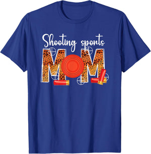 Shooting Sports Mom Leopard Shooting Sports Mama T-Shirt - T-Shirt | Royal