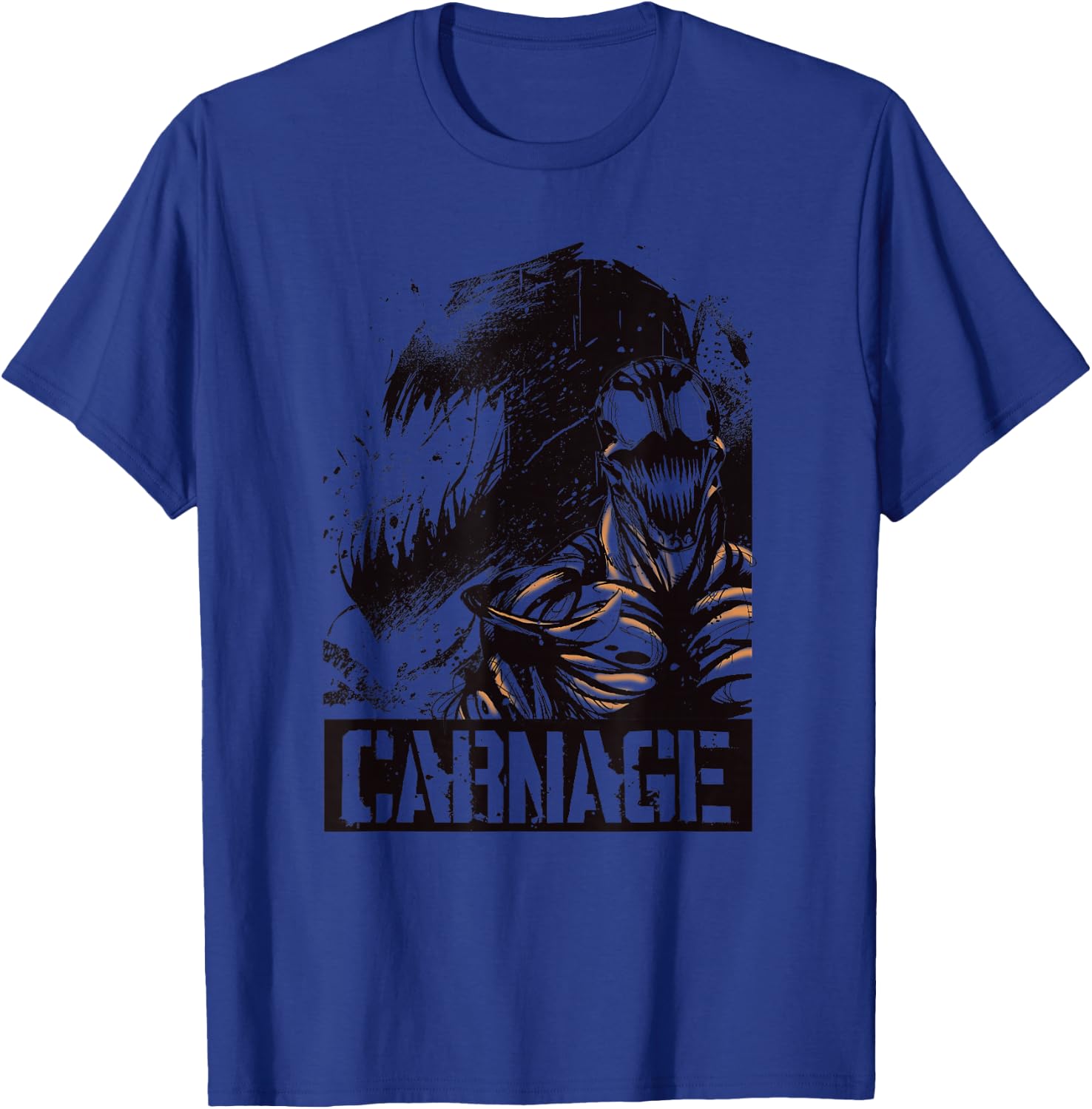 Marvel Carnage Shadow Comic Silhouette Poster T-Shirt - T-Shirt | Royal