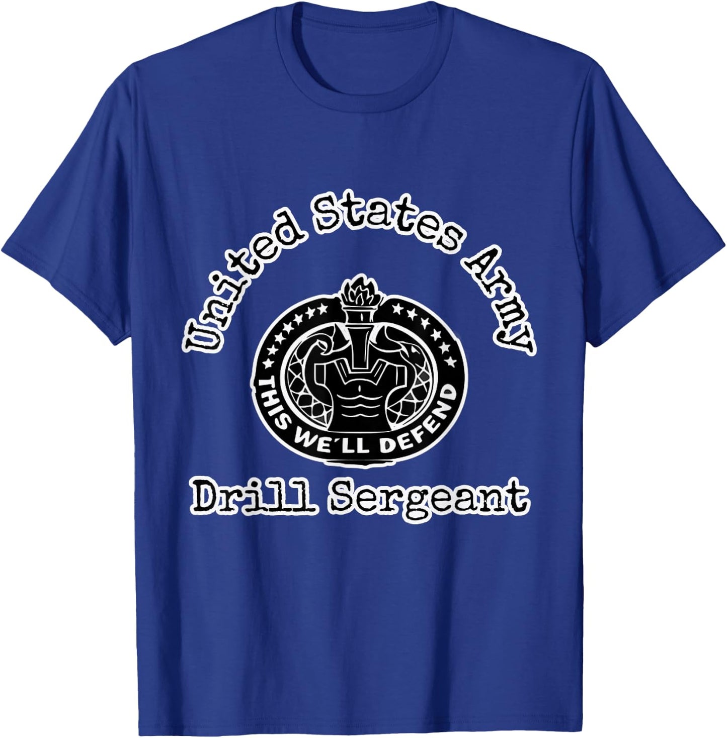 Army Drill Sergeant Badge T-Shirt - T-Shirt | Royal