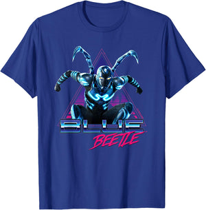 Blue Beetle Movie Leaping Triangle T-Shirt - T-Shirt | Royal