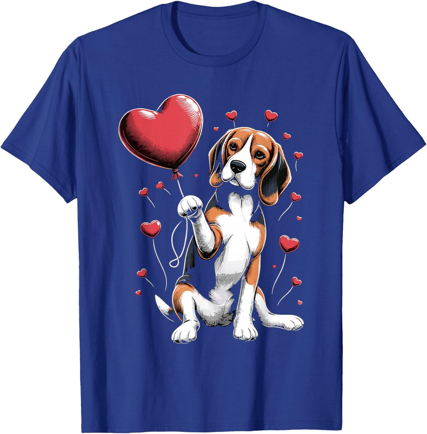 Beagle Dog Valentine's Day Dog Owner Valentine T-Shirt - T-Shirt | Royal