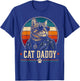 Vintage Cat Daddy Sunglasses Cool Cat Dad Gift Fathers Day T-Shirt - T-Shirt | Royal