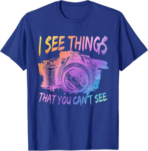 Funny Photography Photographer Camera Focus T-Shirt - T-Shirt | Royal
