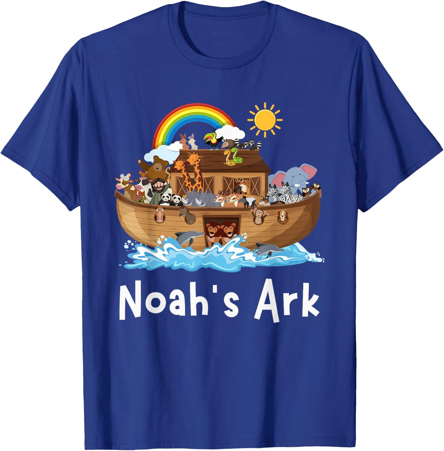 Girls Christian Faith Noah's Ark Sunday School Boy Student T-Shirt - T-Shirt | Royal