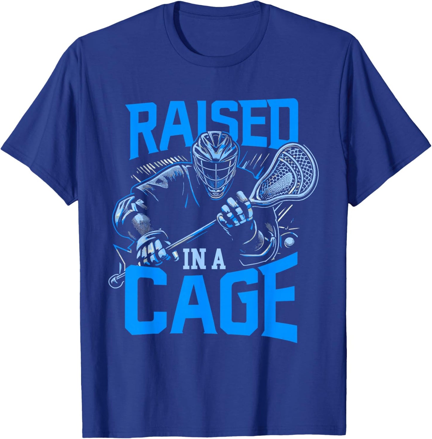 Lacrosse Player Lacrosse Goalie Lax Goalie T-Shirt - T-Shirt | Royal
